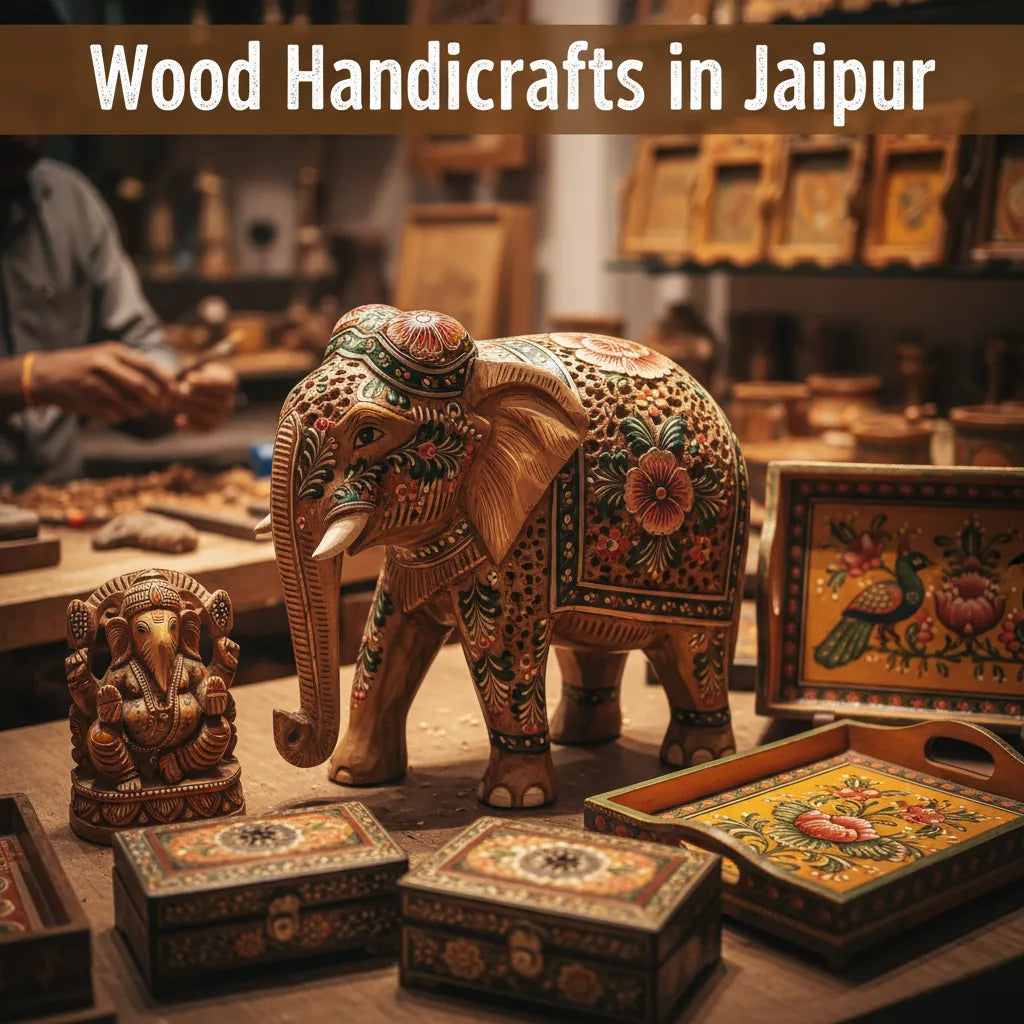 Wooden handicrafts in jaipur - KK GIFT STORE