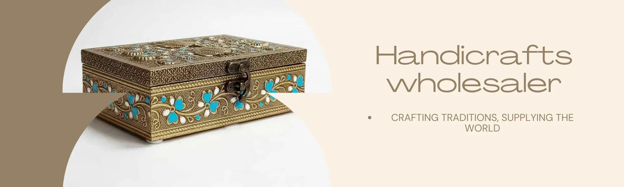 Hand-carved handicrafts from Jaipur wholesaler, intricate details for home decor