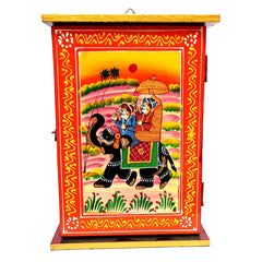 Wooden Rajasthani Key Holder Box