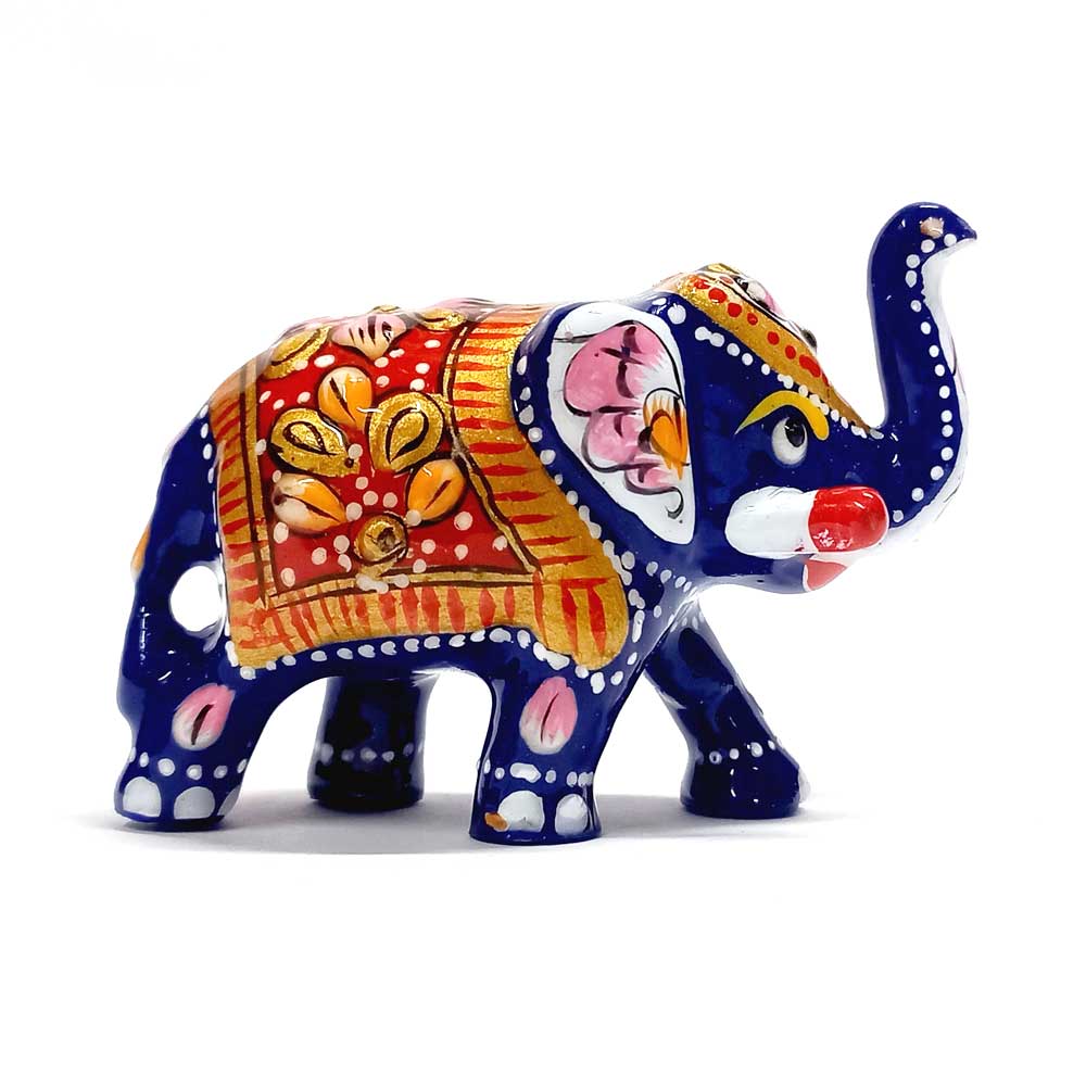 Meenakari Elephant Idol