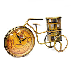 Bicycle Pen Holder & Clock