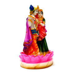 Radha and Krishna on lotus