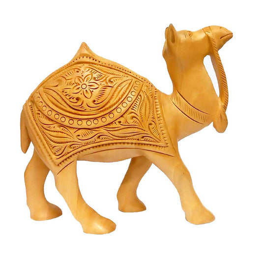 Wood Carving Camel Statue