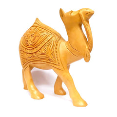 Wooden Camel Figurine