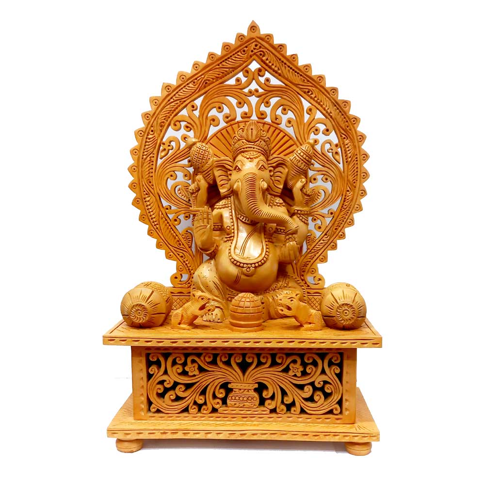 Wooden Ganesha | Ganpati idol