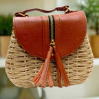 Leather sling bag