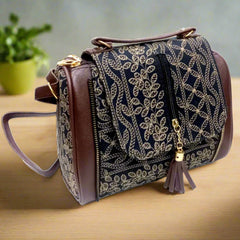 embroidery sling bag