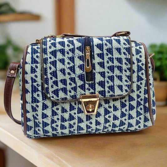 Blue Ethnic Bag