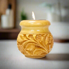 Wood Carving Candle Stand