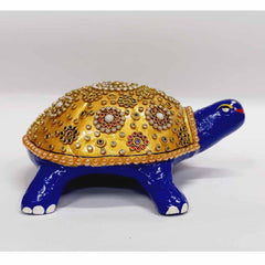 Decorative Meenakari Tortoise Idol