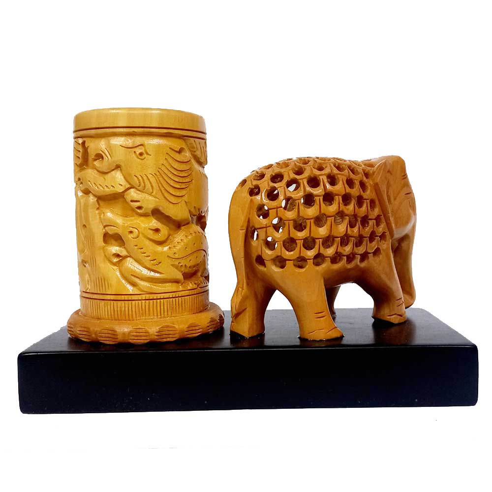 Pen Holder Carved