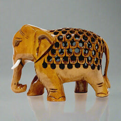 wooden elephant statue