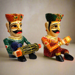 Wooden Musician Figurines