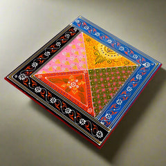 Wooden Painted Chowki chaurang