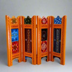 Colorful wooden partition for birthday backdrops or living room decoration