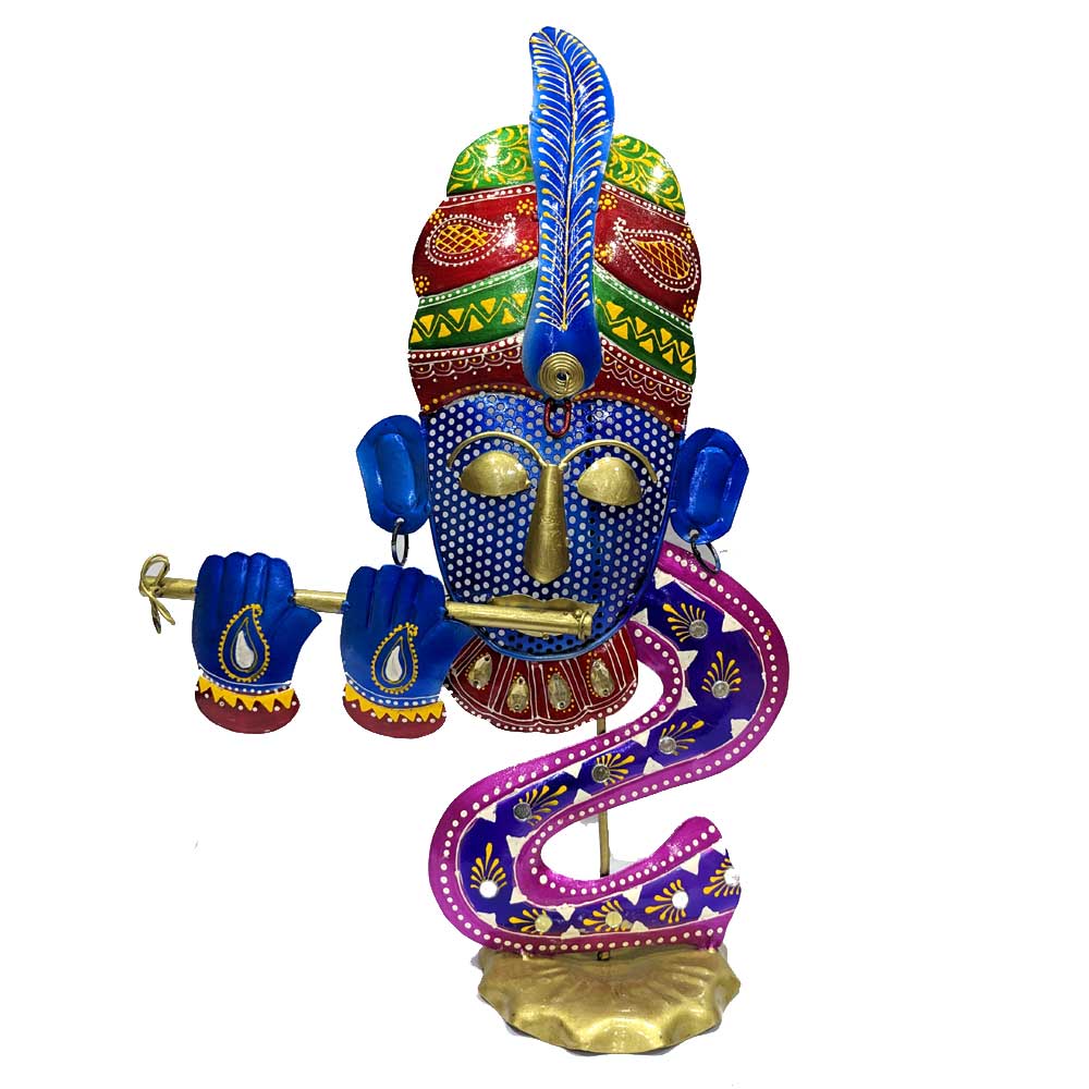 Metal Decorative Krishna Figurine