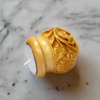 Artisan-crafted wooden tea light holder with natural finish