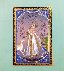 A miniature painting representing Indian cultural heritage, a perfect gift for art lovers and collectors.