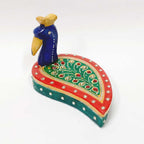 Decorative marble Chopra box for pooja and festival use.