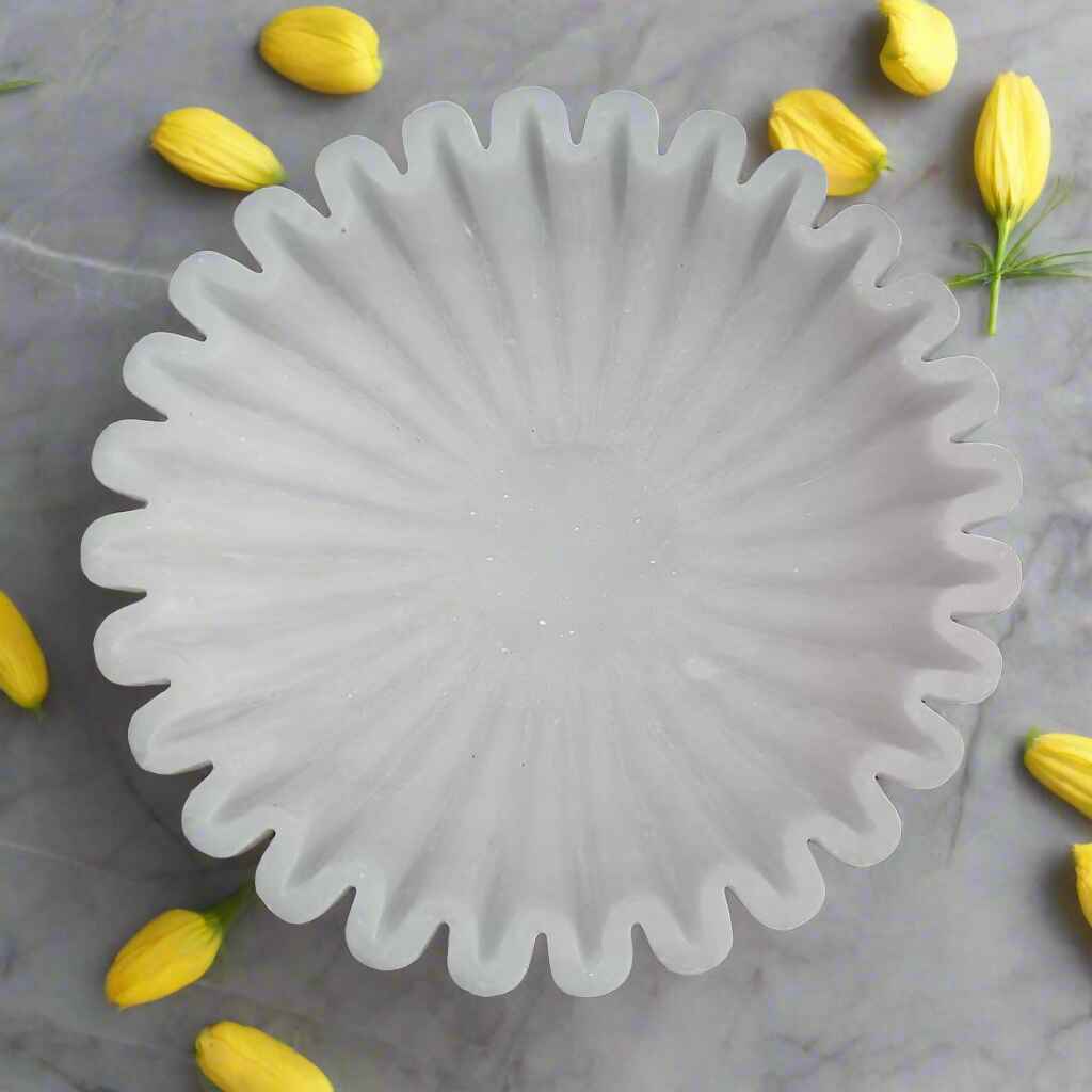 Decorative handmade marble urli for home and gifting