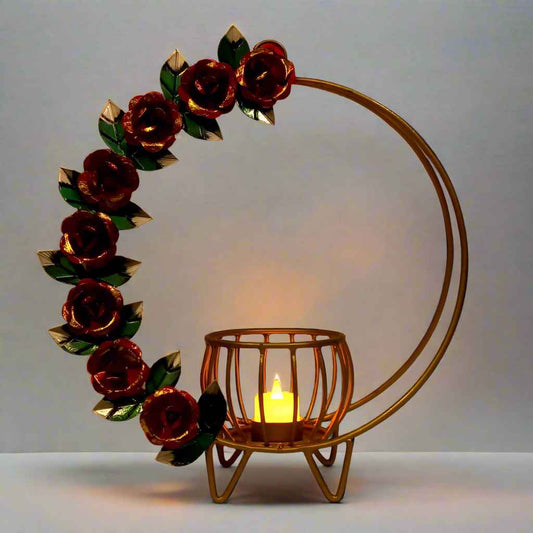 Lotus and Ring Design Tea Light Holder