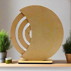 A decorative wooden tabletop calendar, a thoughtful gift for a housewarming or office.