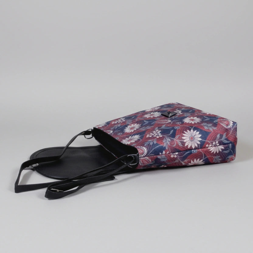 Open view showing the two main internal zippered compartments for organized storage