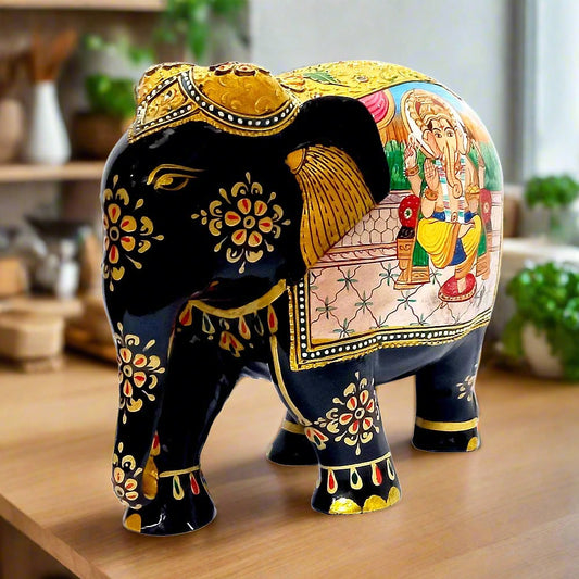 A Ganesha elephant statue believed to remove obstacles and bring good fortune to your home.