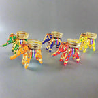 Handmade elephant design candle holder showcasing traditional Rajasthani art.