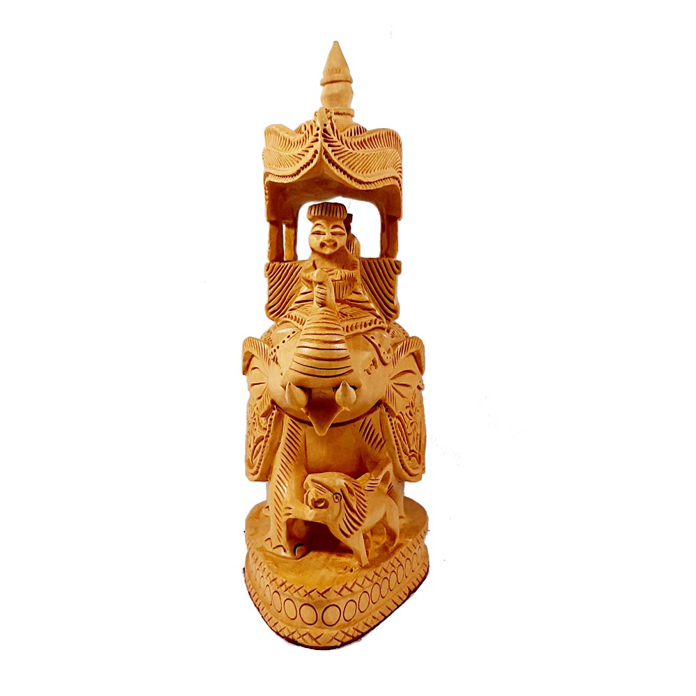 An Indian heritage elephant showpiece, an elegant gift with branding for your company name and logo.