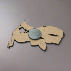 Artisan-crafted peacock magnet, handmade Indian wooden décor piece