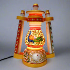Handmade marble lantern shaped lamp for home decor and gifts.