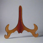 Marble plate stand in wood