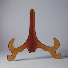 Marble plate stand in wood