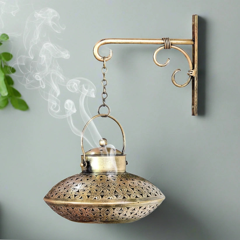 Premium metal tealight holder (34cm) for balcony, garden, and outdoor patio decoration.