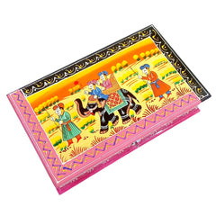 A miniature art box, perfect to use as a souvenir or a collectible.