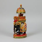 16cm handcrafted royal showpiece elephant for luxury home and office interiors.