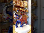 1 feet Amababari elephant statue with king and mahavat meenakari metal royal Jaipur handicraft video