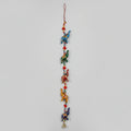 Traditional 3 feet long Rajasthani elephant wall hanging with embroidered fabric elephants and beads.
