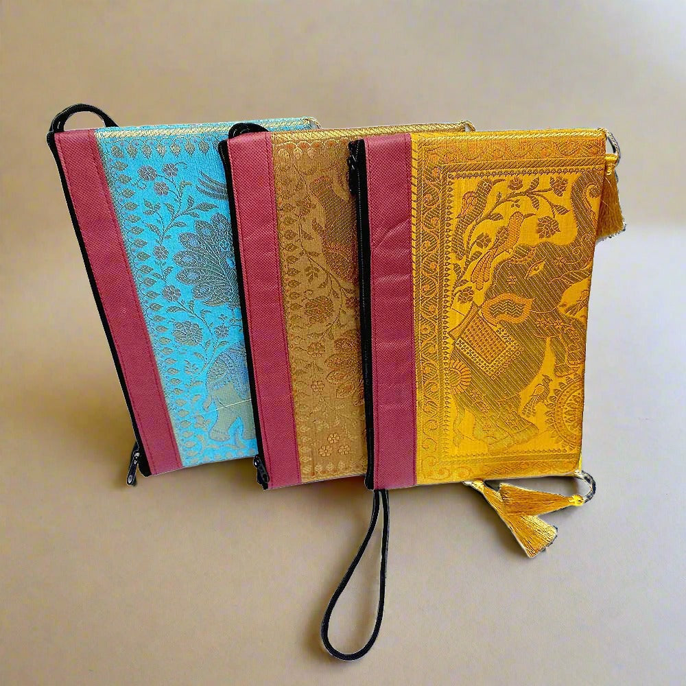 A traditional sagan potli bag, perfect as a return gift or favor for a wedding or festive occasion.