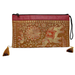 A small silk bag pouch with a drawstring, perfect for holding gifts or jewelry.