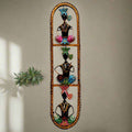 Metal Musician Wall Art Frame featuring Three Men Playing Different Musical Instruments – Handcrafted Wall Decor for Diwali Decoration and Gifting