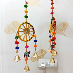 A decorative toran for wall hanging, perfect for Diwali or other festive decorations.