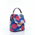Women's geometric printed crossbody sling bag with beautiful pattern and top handle