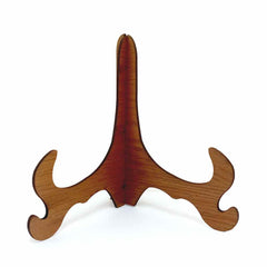 wooden stand for hold a marble painted plate