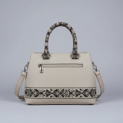 Professional woven texture sling bag for women featuring a detachable shoulder strap for crossbody wear.
