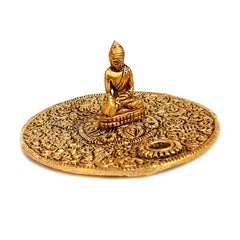 Metal Incense Holder with Gold