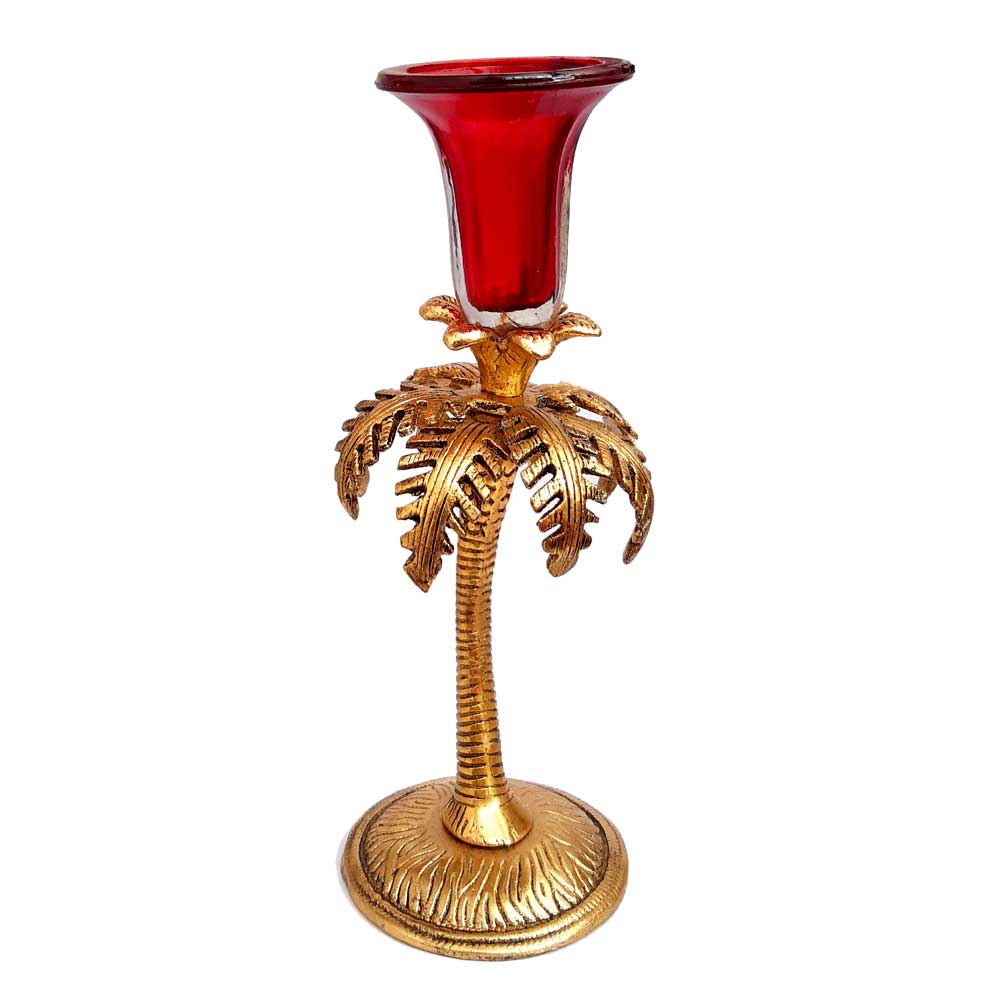 Palm Tree Design Candle Holder