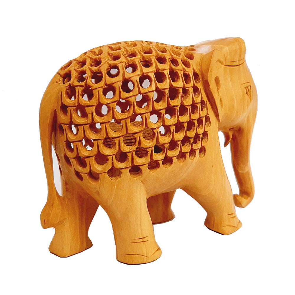 Wooden Undercut Elephant