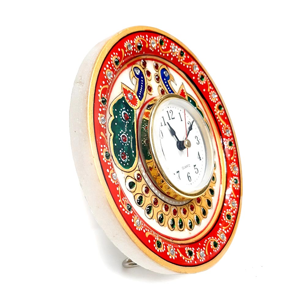 Marble Painted Table Clock